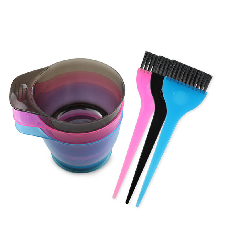 Best of 3 / 5pcs Set Hair Dyeing Bowl Brush Hairdressing Oil Hot Dyeing Bowl Brush Barber Shop Hairdressing Tools Barber Accessories Reviews & Tips