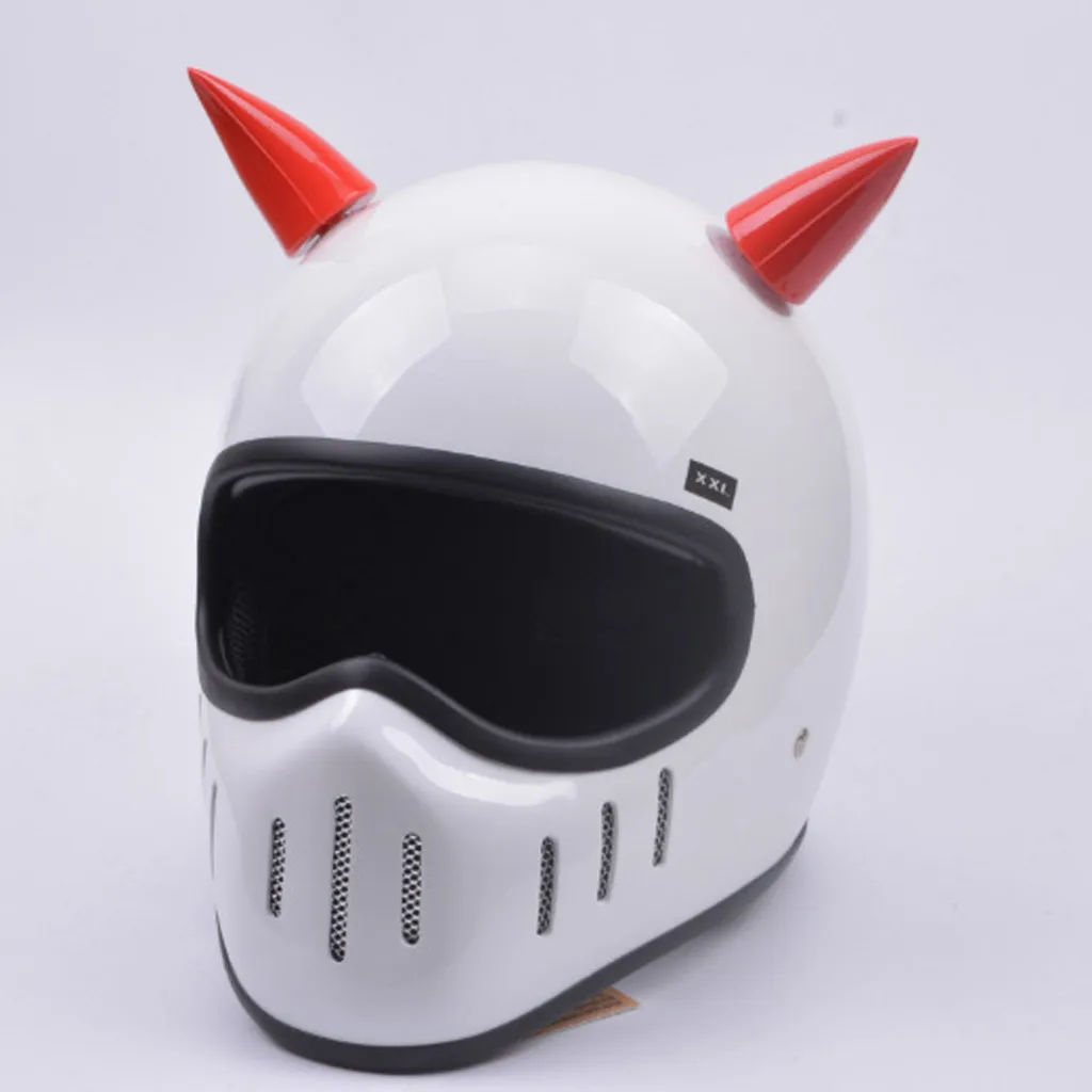 MagiDeal Helmet Horn Devil Suction Cup Stick On Horns for Harley