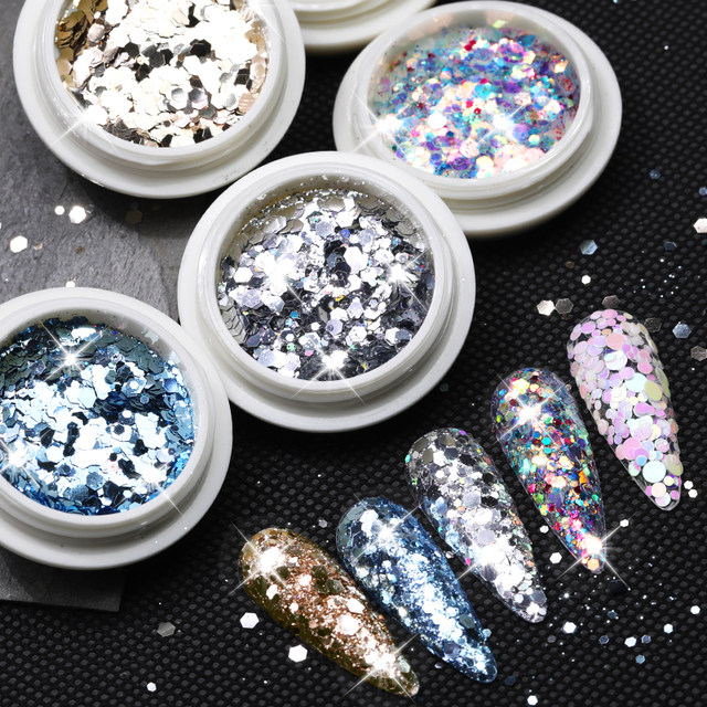 15g/Jar High Sparkle Nail Sequins Powder Mixed Chunky Glitter Bulk For  Crafts Epoxy Resin Tumblers - AliExpress