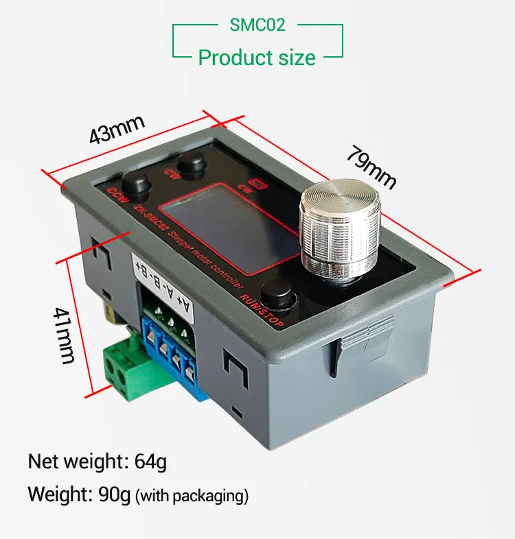 Control Driver, Angle Pulse Speed, PLC Serial Port Comunicação, 42, 57