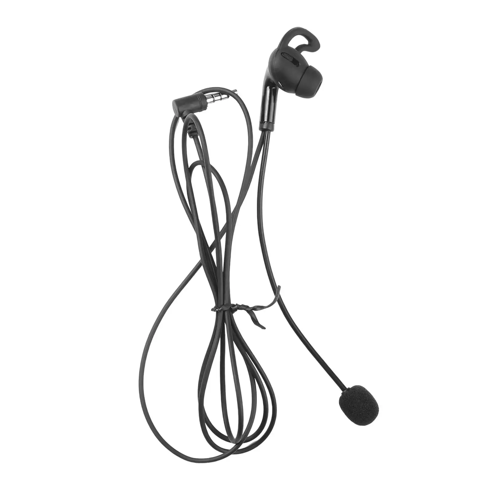 Referee Single Ear Earphone Wired Professional Remote In-Ear Earphones Headset Durable USB Earbuds for Phones Driver