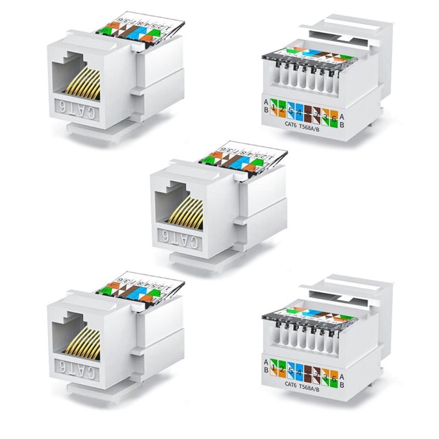 Modulo RJ45 CAT 6 UTP Keystone Blanco