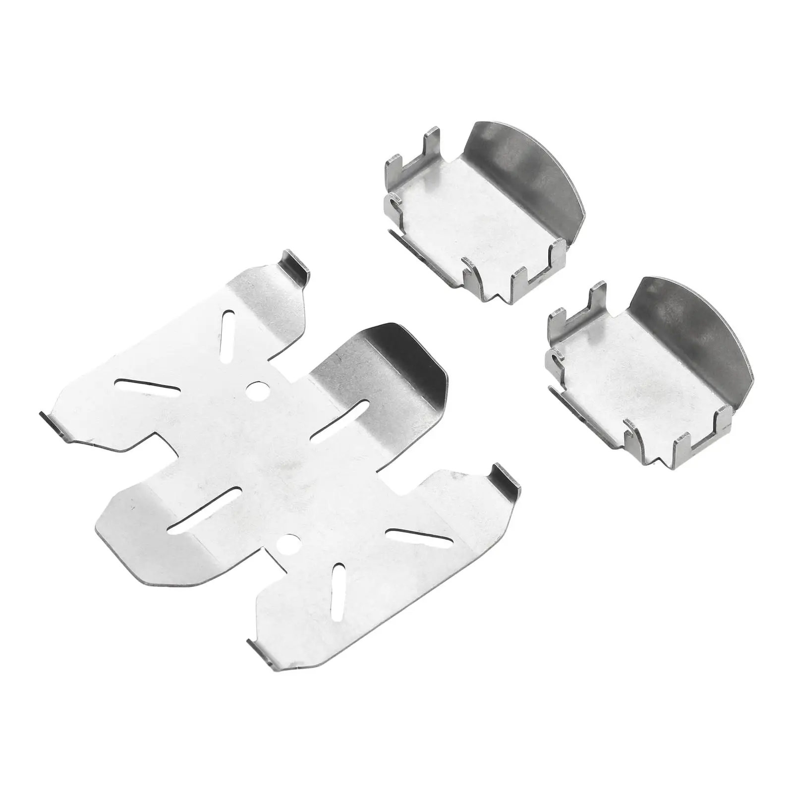 3 Pieces Chassis Protection Plate for 1/10 RC Crawler Car Accessories Parts