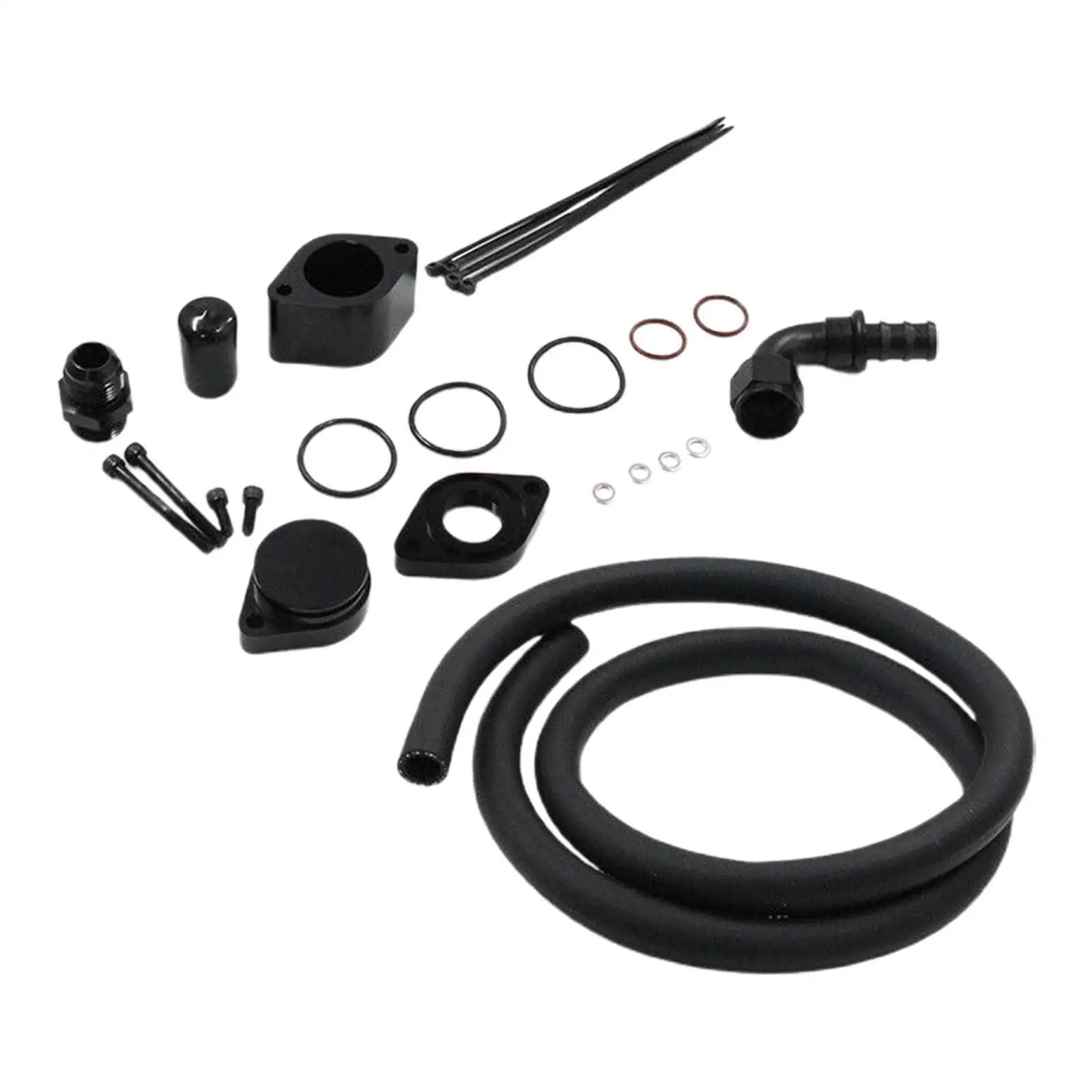 Pcv Reroute Engine Ventilation Kit Durable for Ford 11-20 6.7L Powerstroke Diesel F-250 F-450 F-350 Accessory