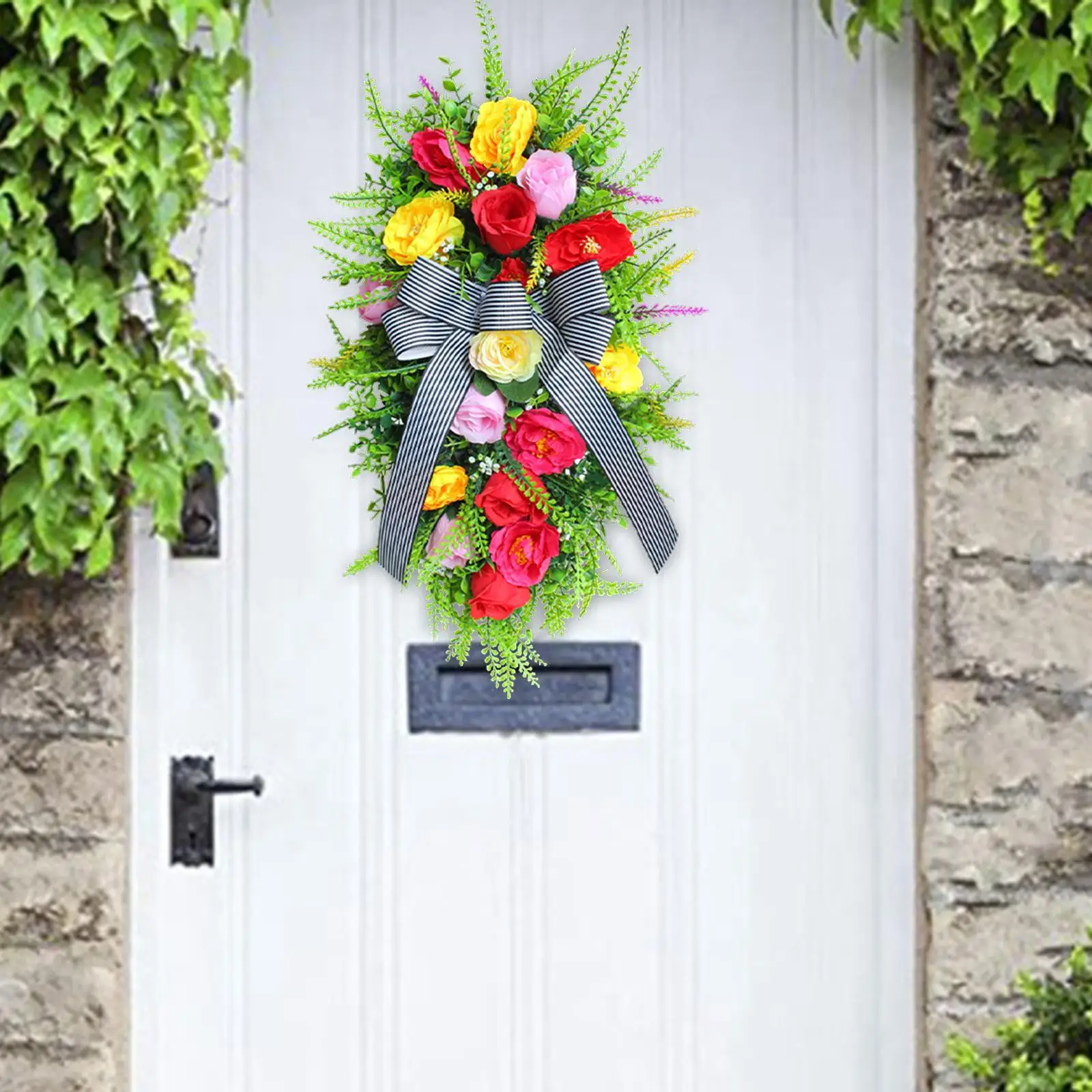 Artificial Flower Garland for Backdrop, Front Door, Wedding Arch