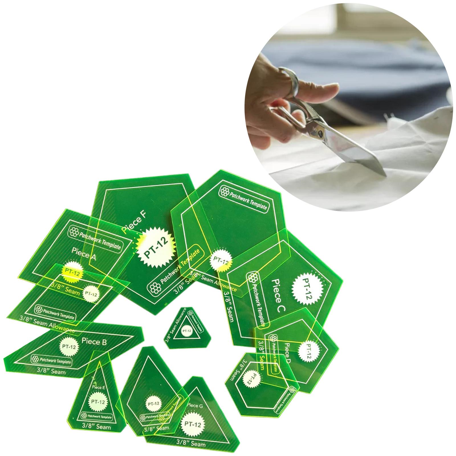 12Pcs Quilting Templates Handmade Acrylic Quilting Templates Quilt Templates