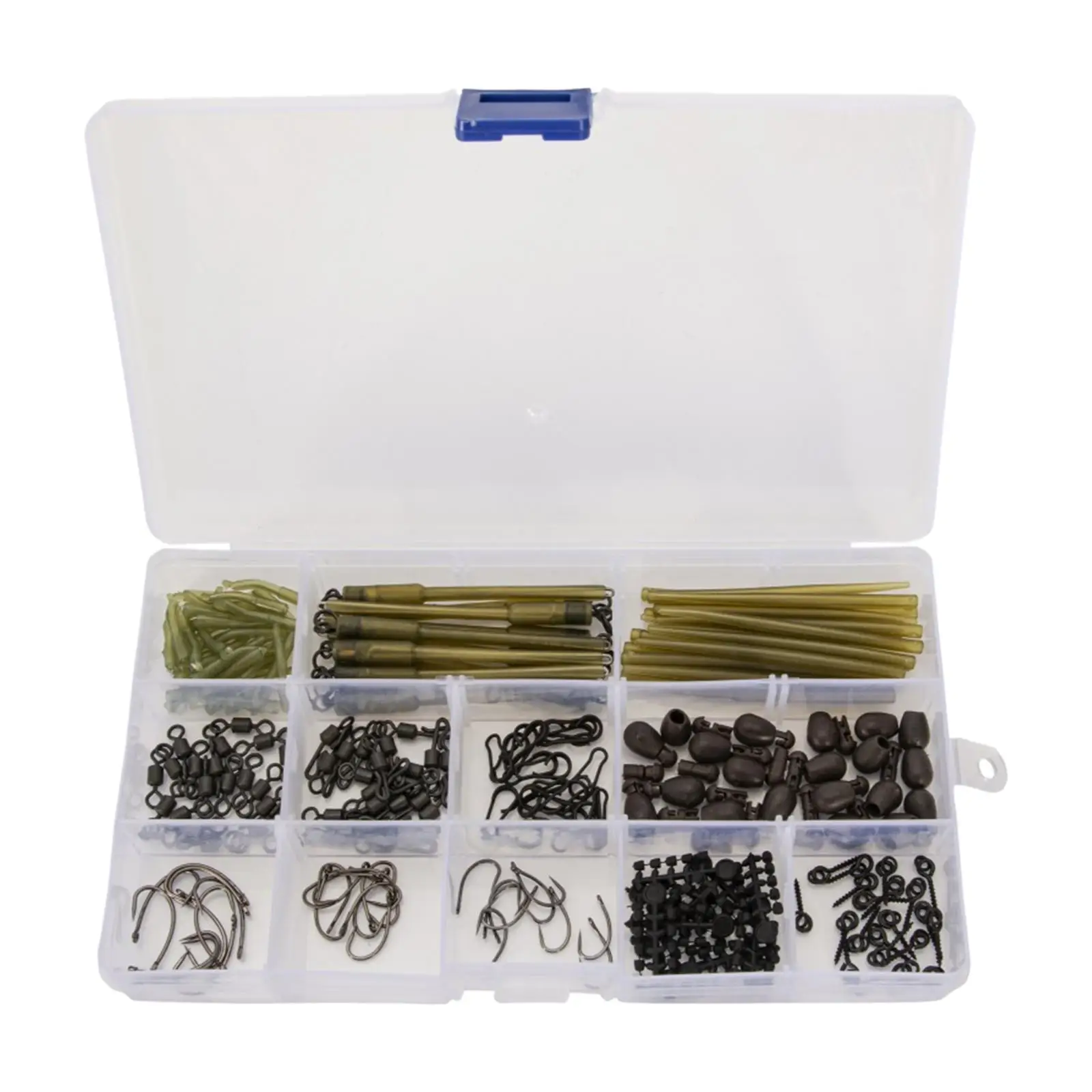 Carp Fishing Accessories Kit High Carbon Steel Hooks with Storage Box Fish Gear Equipment