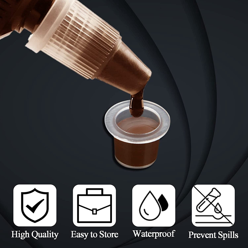 Best of 200PCS Tattoo Ink Cups 8 / 11 / 15mm Disposable Microblading Tattoo Ink Cup Clear Makeup Pigment Caps For Ink Art Tattoo Supplies Reviews & Tips - Image 2