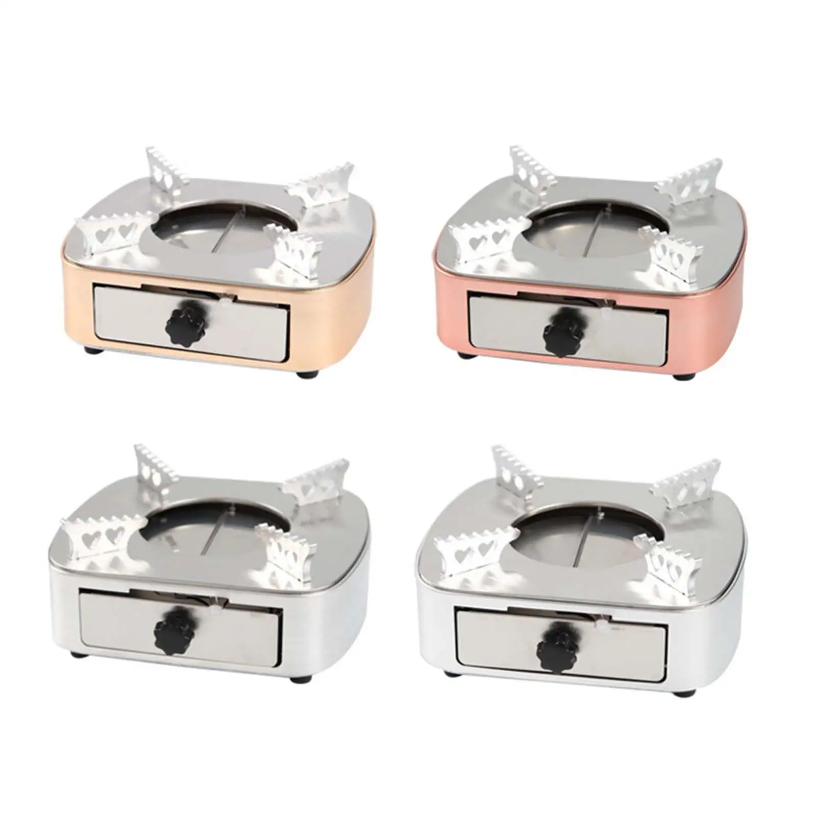 Portable Alcohol Stove Lightweight Furnace Windproof Burner Kitchen Equipment for Backpackers BBQ Picnic Hiking Cooking