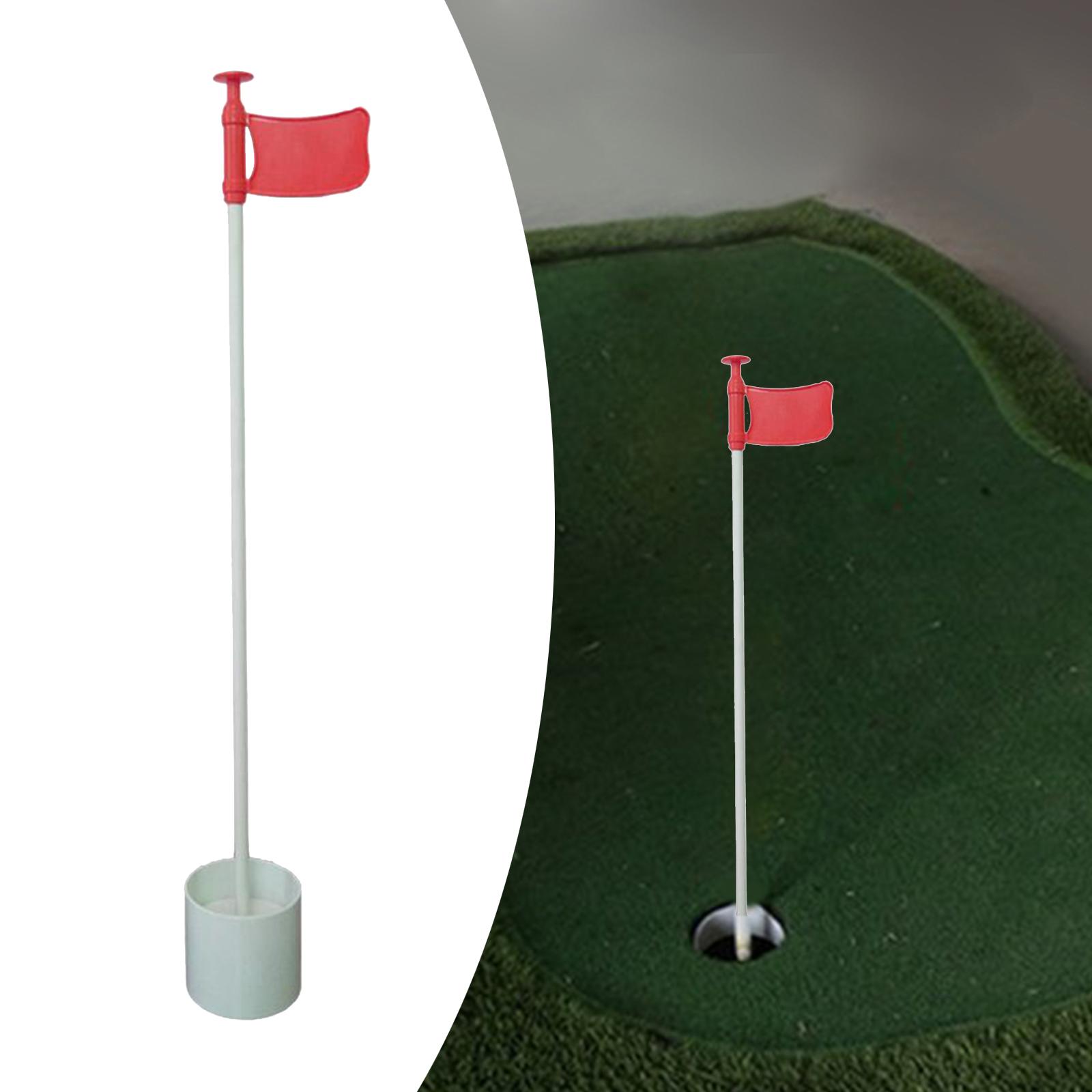 Golf Flag Hole Cup Set Practice Putting Golf Putting Green Flag and Hole Cup Golf Flagpoles for Men Women Kids Yard Lawn