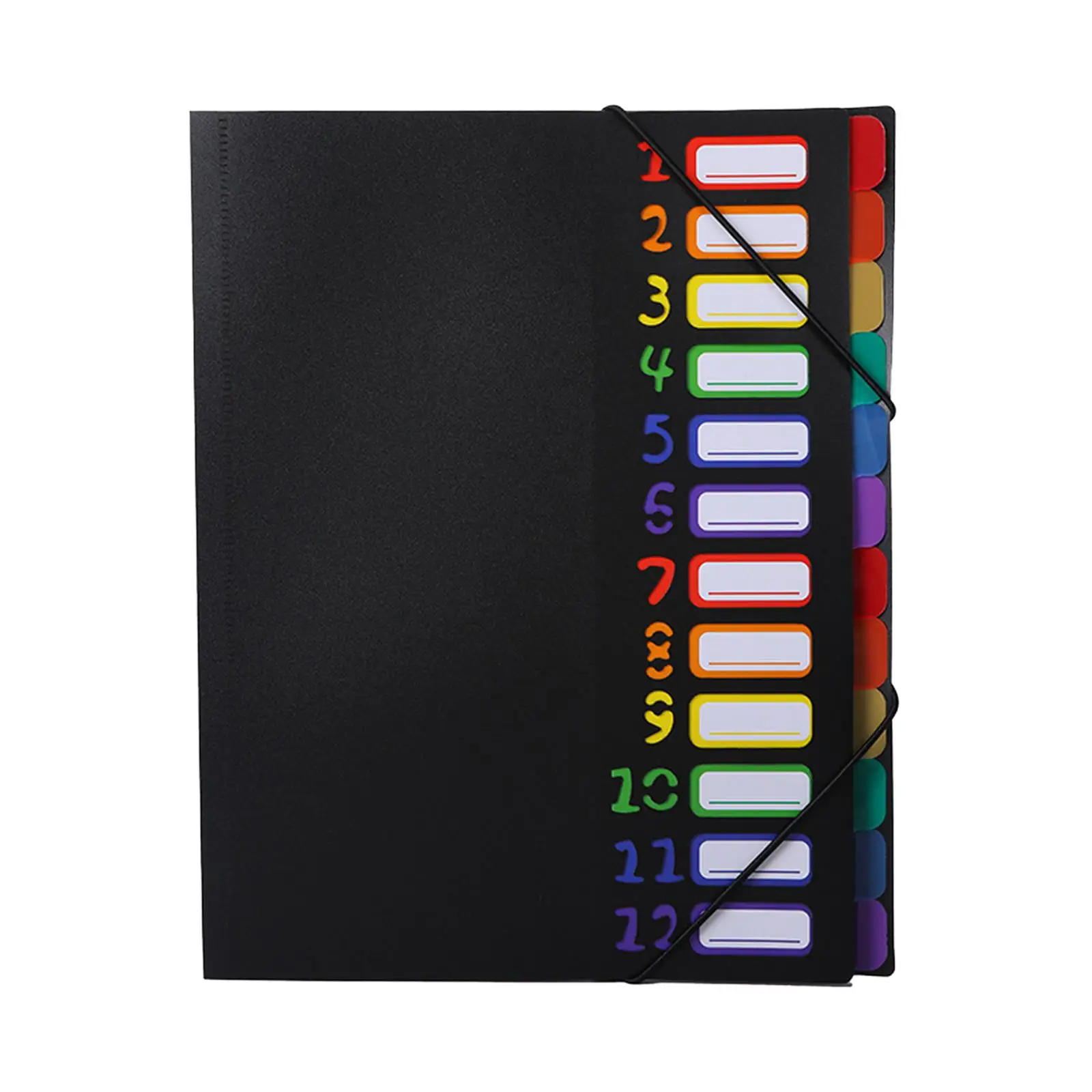 File Organizer Colorful Tabs Portable Document Folder A4 Accordion File Folder Organizer for Office Supplies Meeting Conference