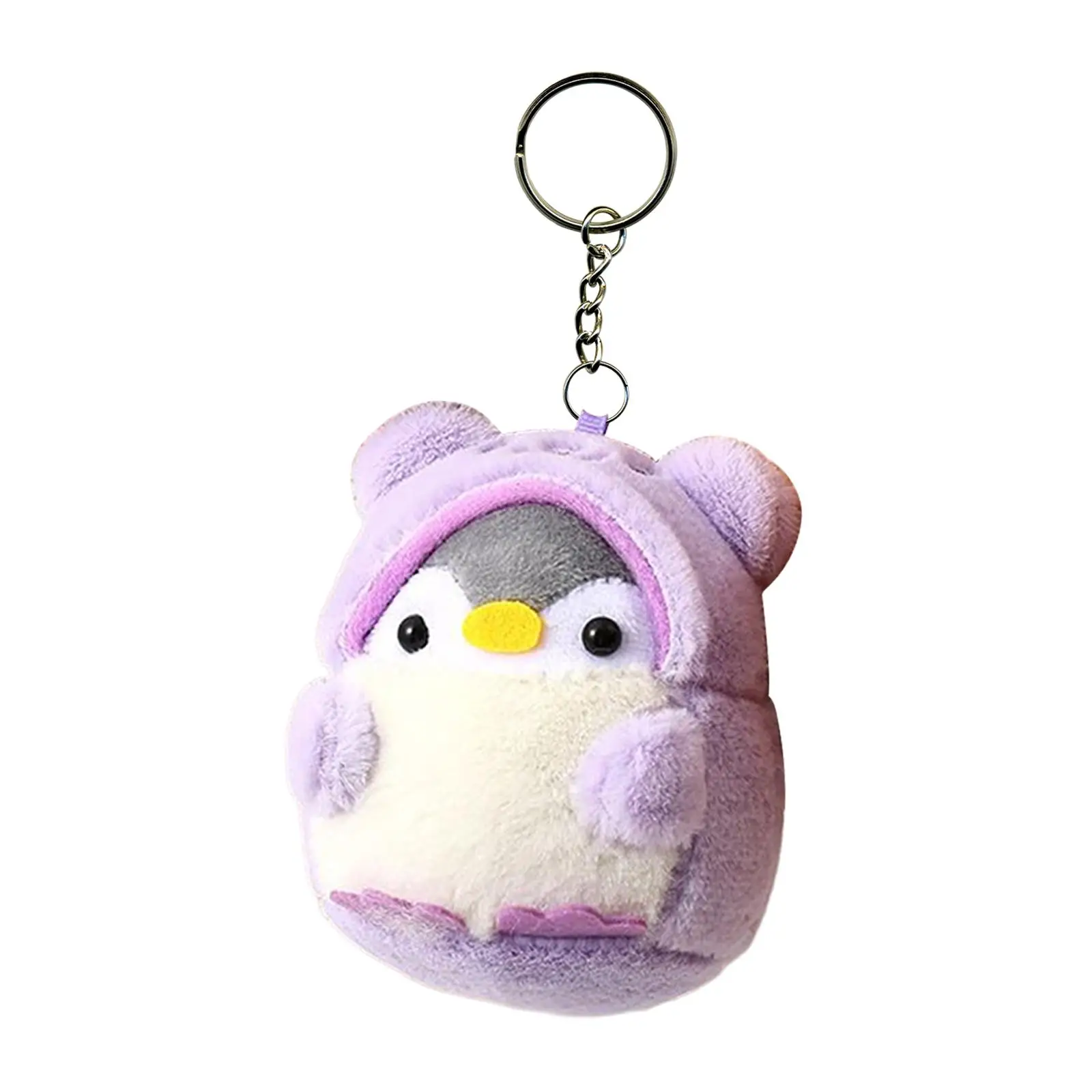 Penguin Doll Keychain Creative Cartoon Plush Doll Keychain Car Keyring Women Bag Accessories for Bag Backpack Tote Car