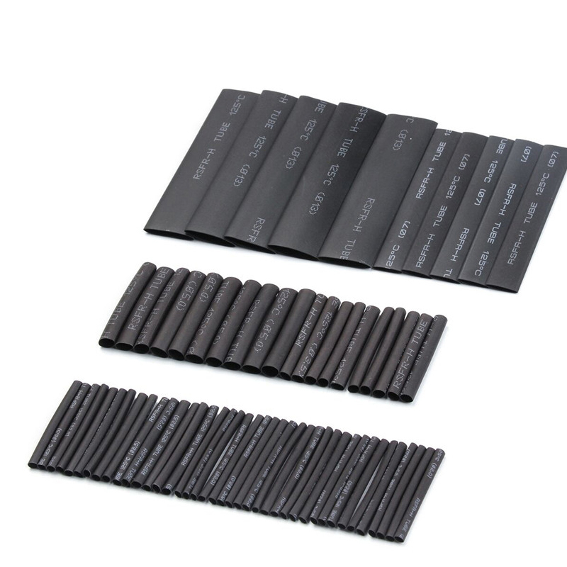 Description Picture 6 of item127 Pcs Heat Shrink Sleeving Tube Tube Assortment Kit Electrical Connection Electrical Wire Wrap Cable Waterproof Shrinkage 2:1