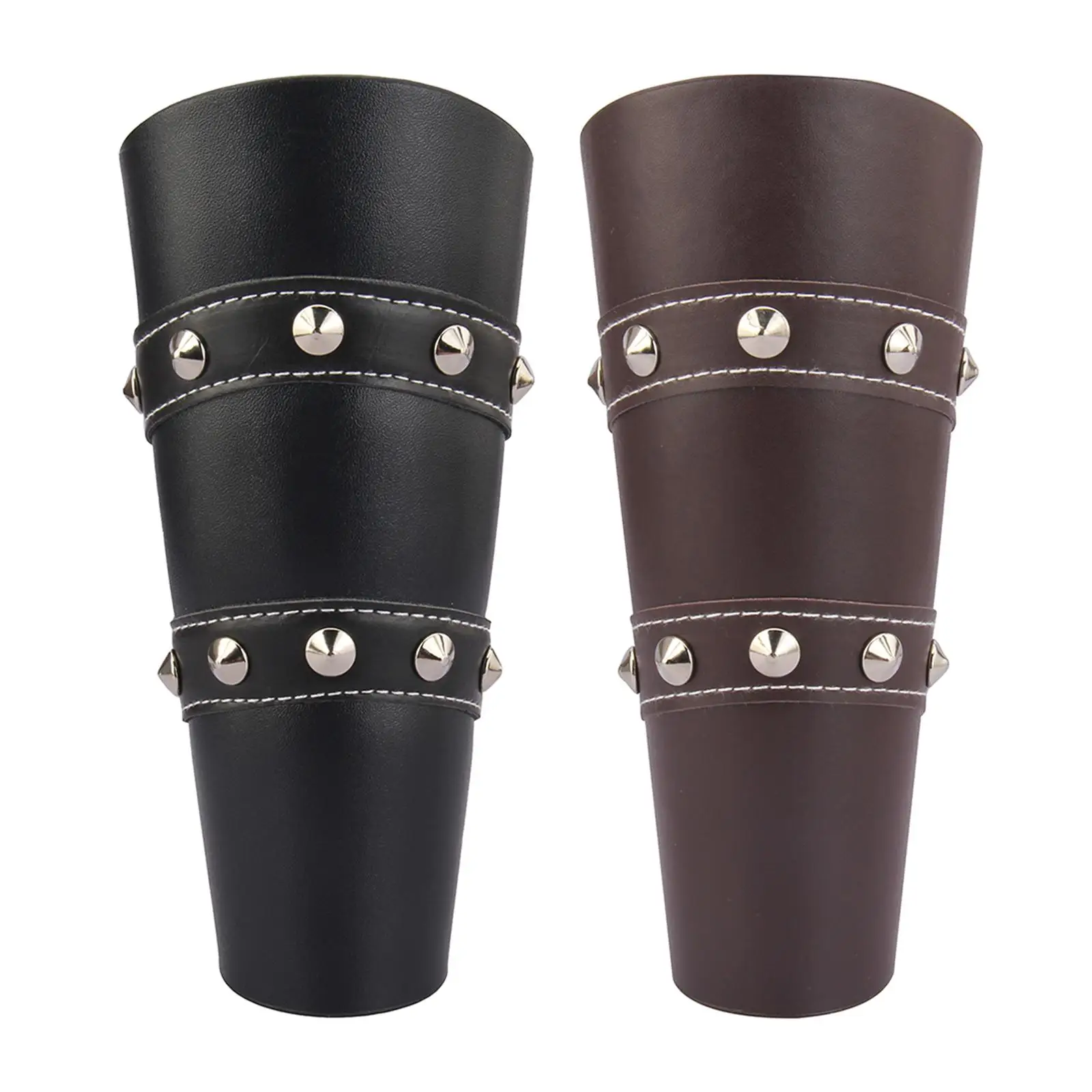 Wide Bracer Bracelet Gauntlets Adjustable Punk Gothic Retro Arm Guards Protection for Men Women Cosplay Props Easter Graduations