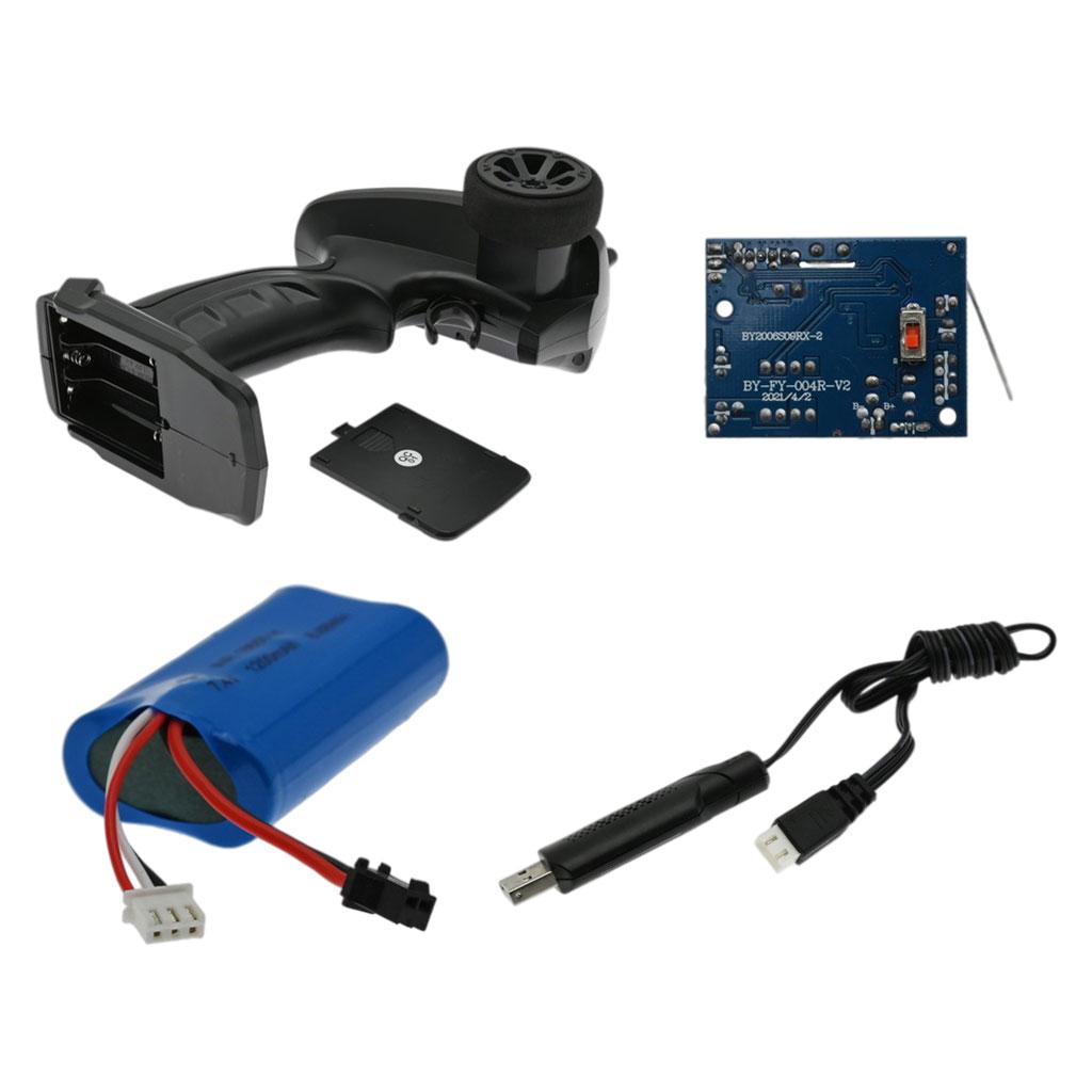 RC Controller 2.4G with Battery for Fy Model Fy001A Fy001B Accessories Replacement ,80‐100M Remote Control Distance Professional