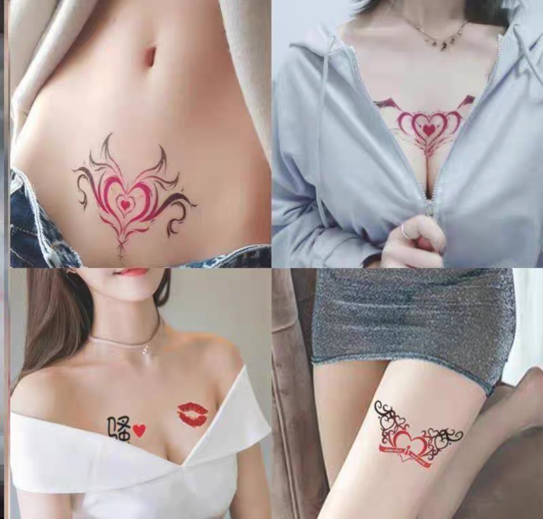 Best of 10pcs Succubus Imprint Tattoo Sticker Temporary Internet Celebrant Female Sex Belly Cute Scar Covering Waterproof Tattoo Sticker Reviews & Tips