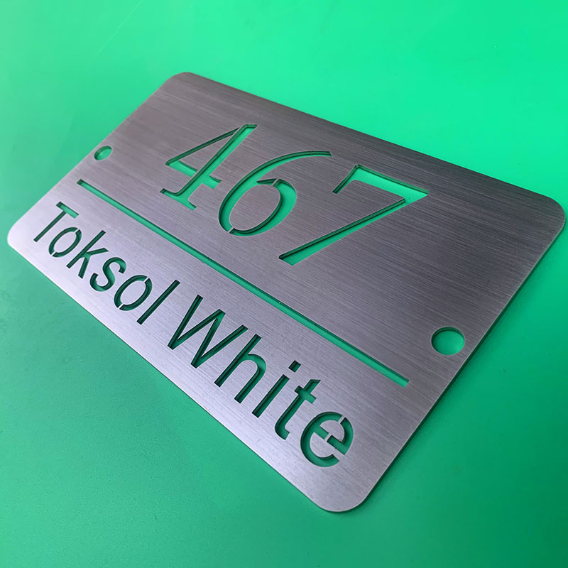 Stainless Steel Hollow House Numbers, Custom Signs,