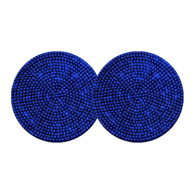 2Pcs Car Non Slip Water Cup Pad Diamond Car Coaster Water Cup Insert Coasters Pads Universal Car Cup Holder Interior Accessories