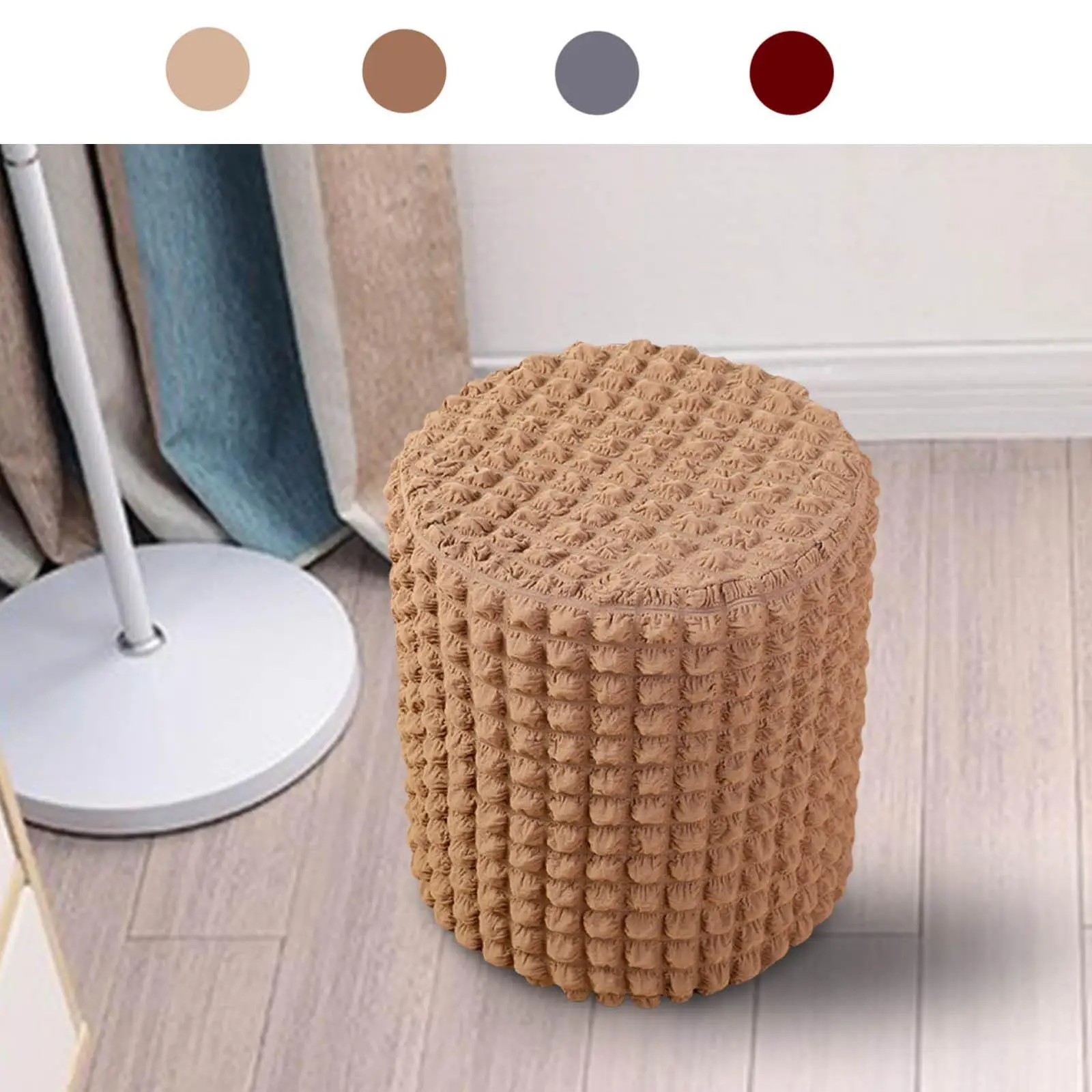 Elastic Ottoman Cover, Ottoman Protector Living Room Furniture Cover Foot Rest