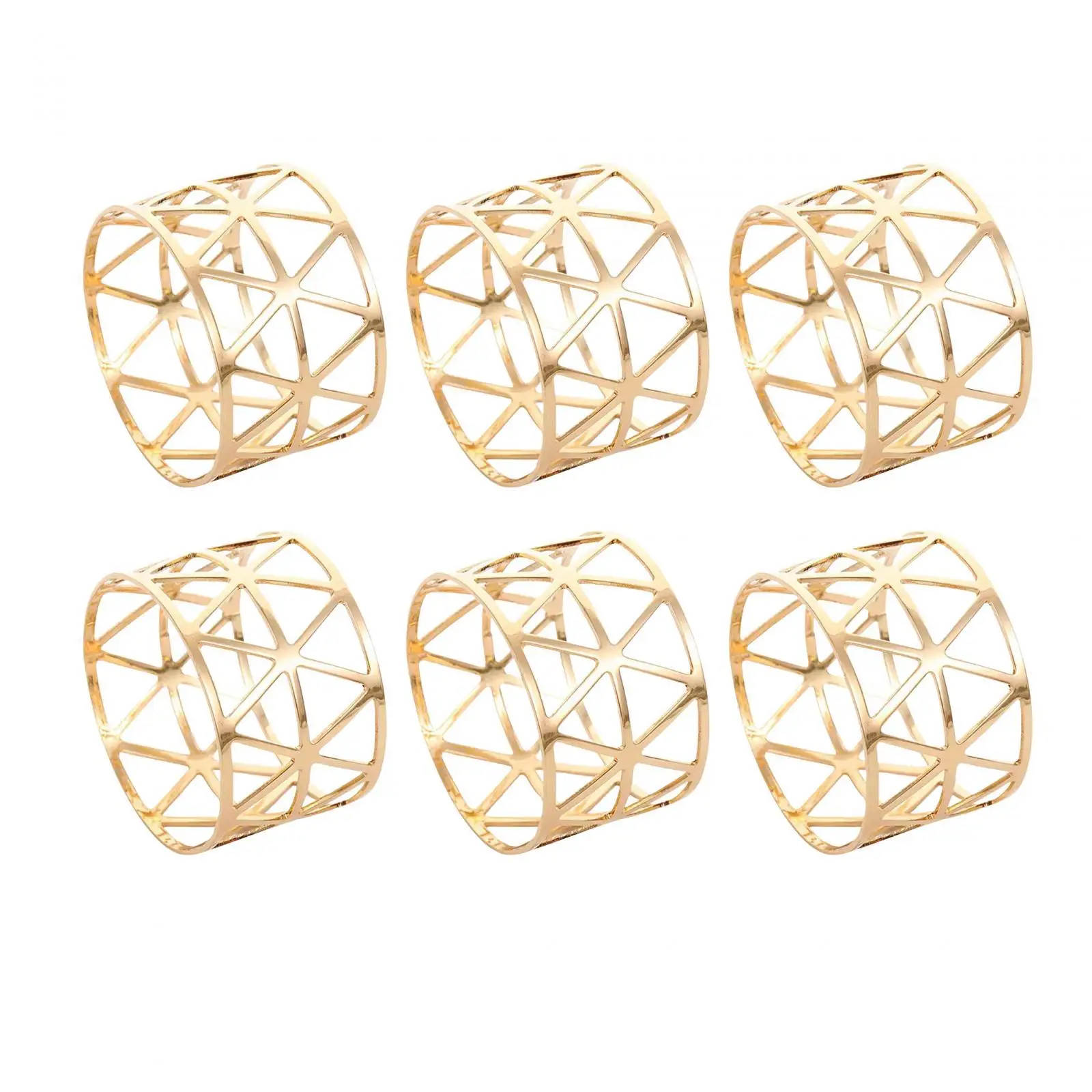 6 Pieces Cloth Napkin Holders Napkin Rings Decorative Ornament Napkin Buckles