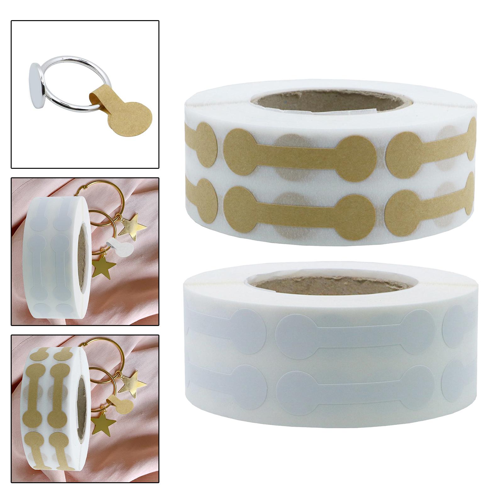 500x Jewelry Price Tag Stickers Short Dumbbell Labels Stickers for Rings Jewelry Shops Identification Stickers Jewelry Display