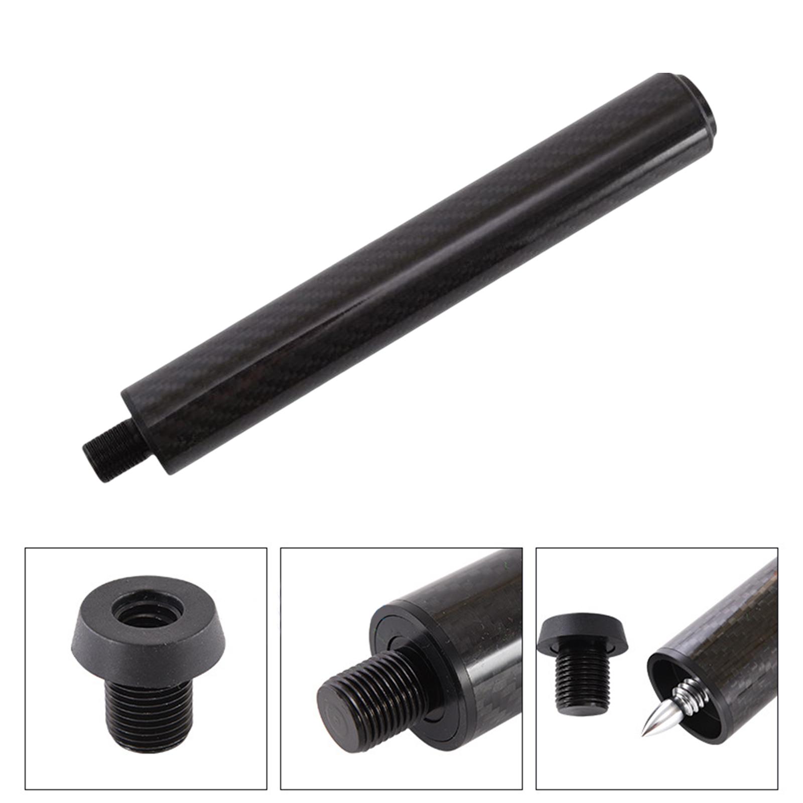 Pool Cue Extender Billiards Cue Extension Carbon Fiber Accessories