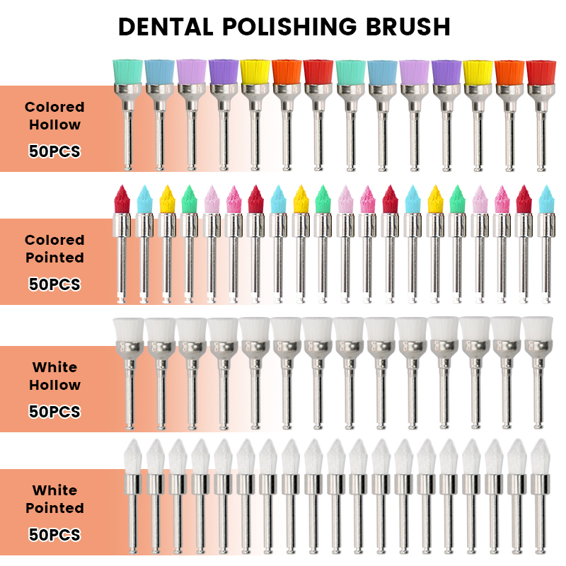 Best of Disposable Dental Polisher Nylon Brush Polishing Polisher Cup Teeth Whitening Prophy Brushes Dentist Tools Flat / Pointed Head Reviews & Tips