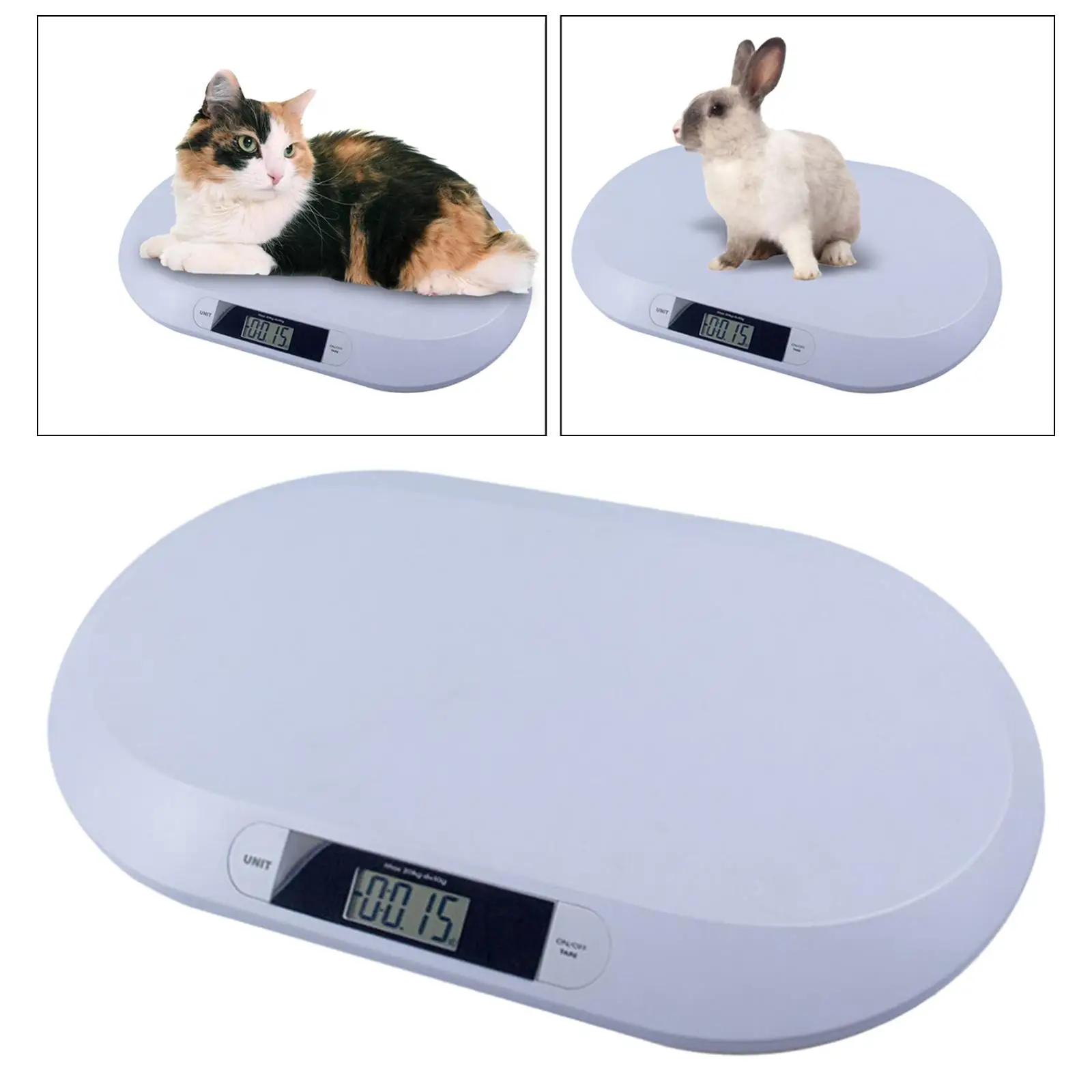 Smart Pet Scale 44.1lb Capacity Accurate Comfort LCD Display Multifunction Weigh Meter for Puppy Newborns Toddlers Infants Cats