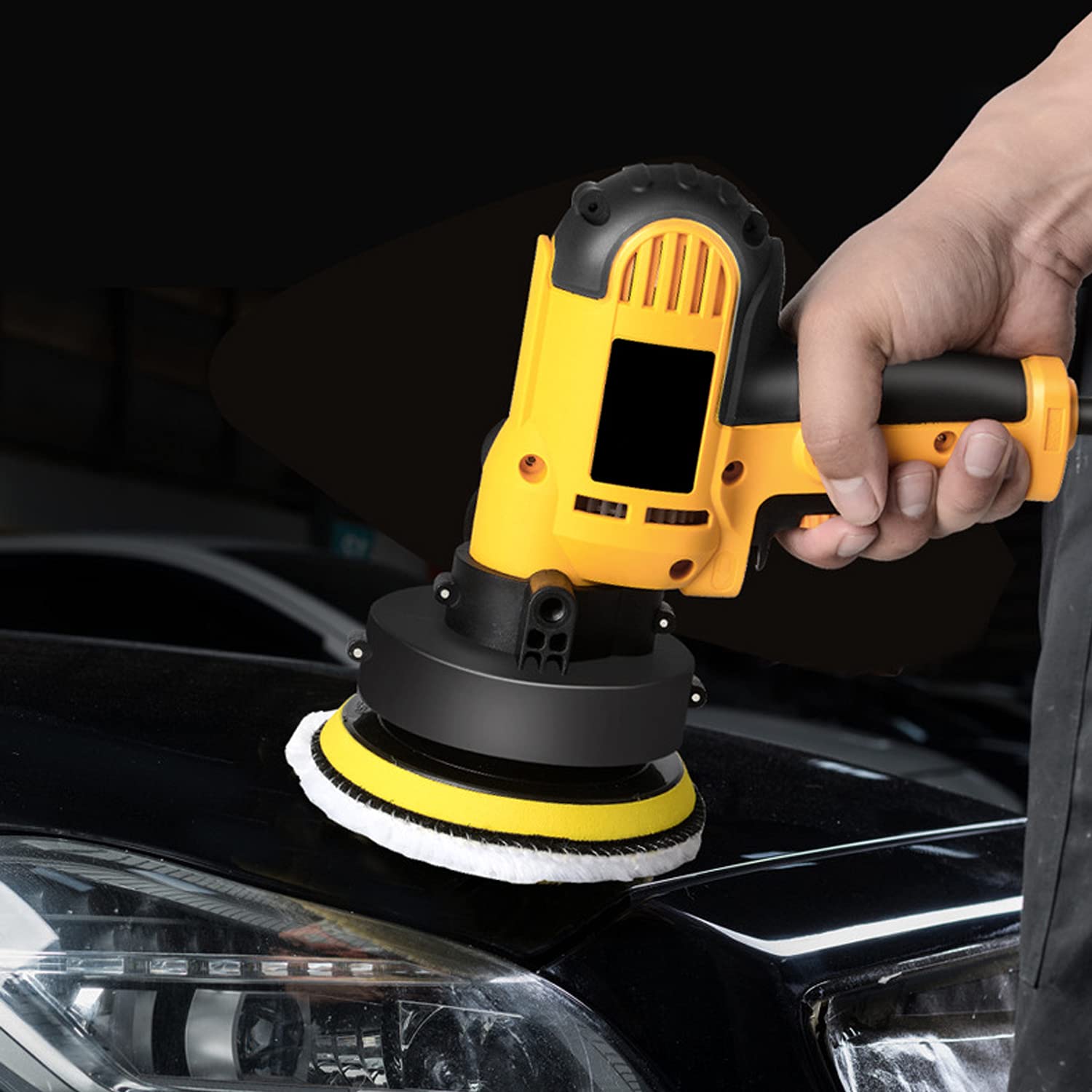 Car Polishing Sponge Pad Kit Wool Waxing Buffing Sponge Abrasive Disc Sandpaper For Sanding Headlight Refurbish Auto Detailing