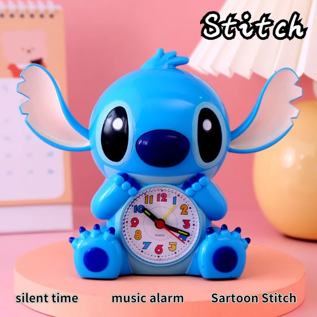 HAVERN Reloj despertador Stitch Reloj 3D de dibujos