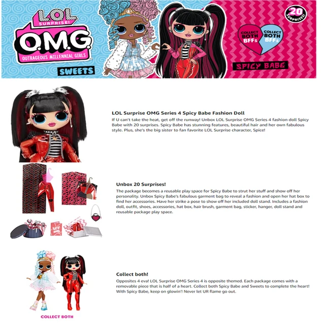 Lol Surprise Doll OMG Spicy Babe Includes