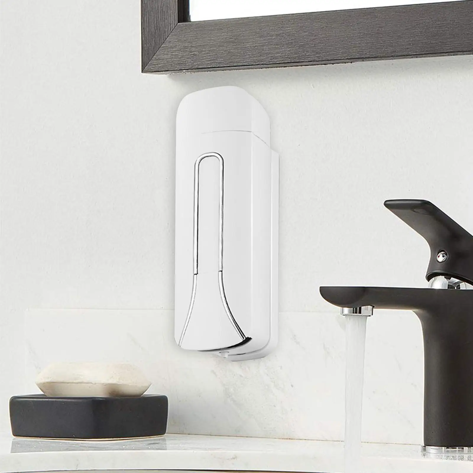 Liquid Soap Dispenser Shower Soap Lotion Bottle Shower Shampoo Wall Mounted 400ml for Bathroom Hotel Kitchen Restaurant