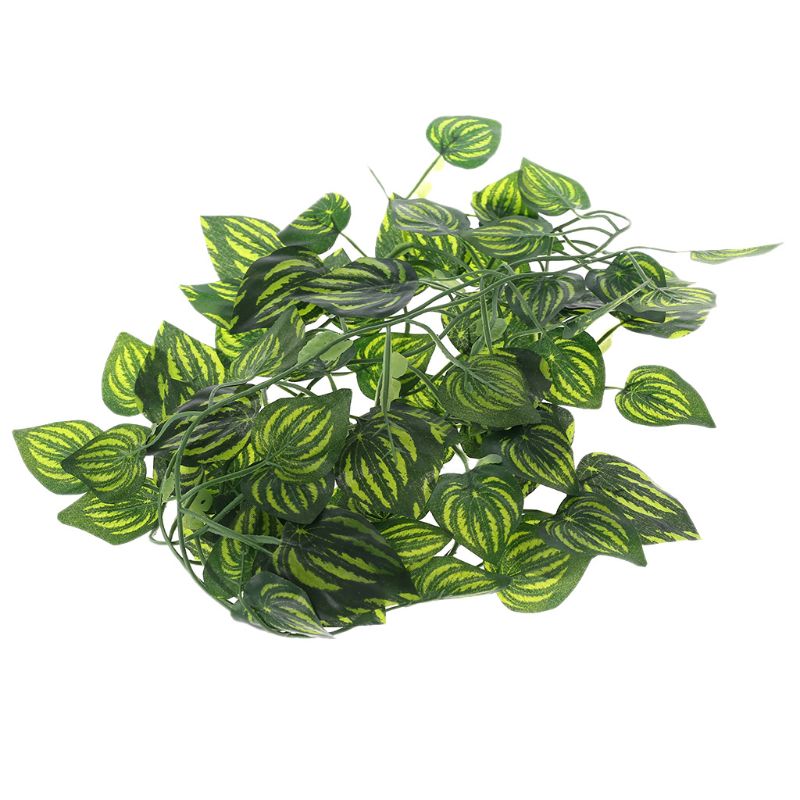 Title 1, Artificial Jungle Vines Reptiles Terrarium Leav...