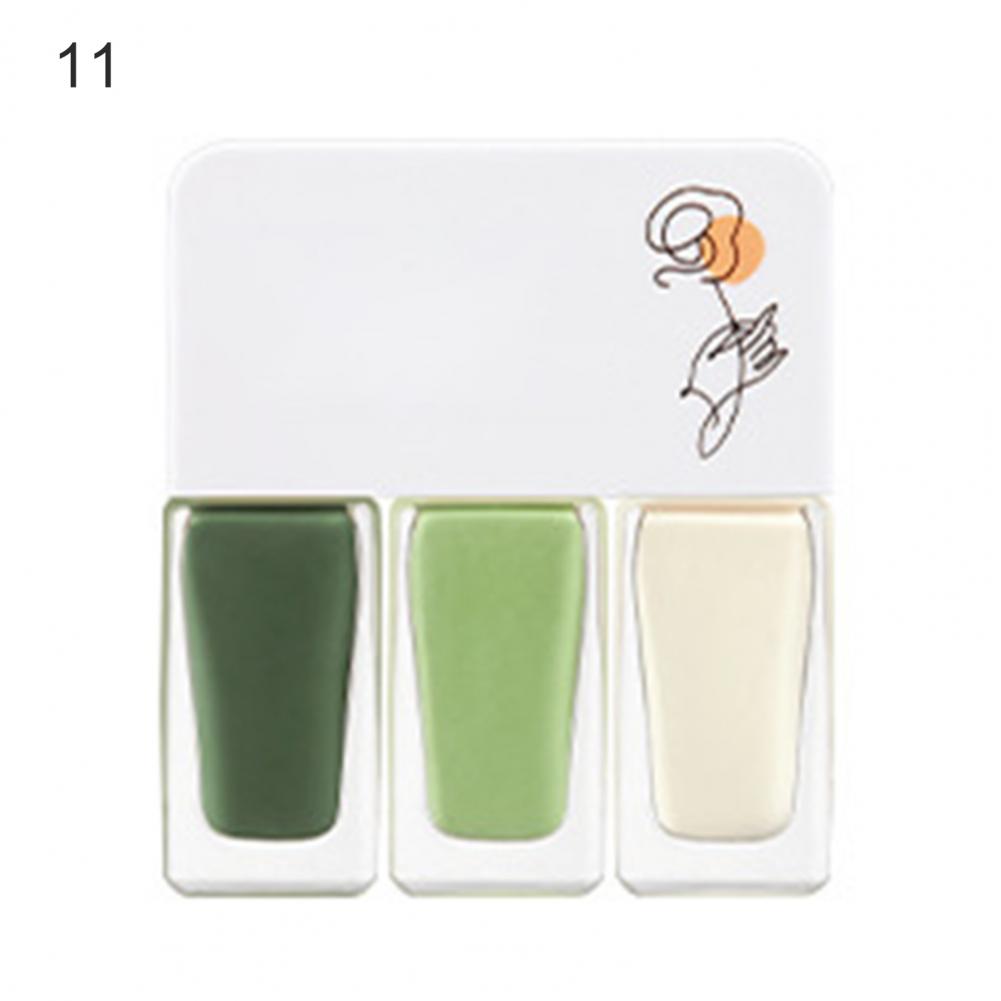 3Pcs/Set Water-Based Gel Nail Polish Set - 12g, Quick-Dry, DIY 3-in-1 Nail Art