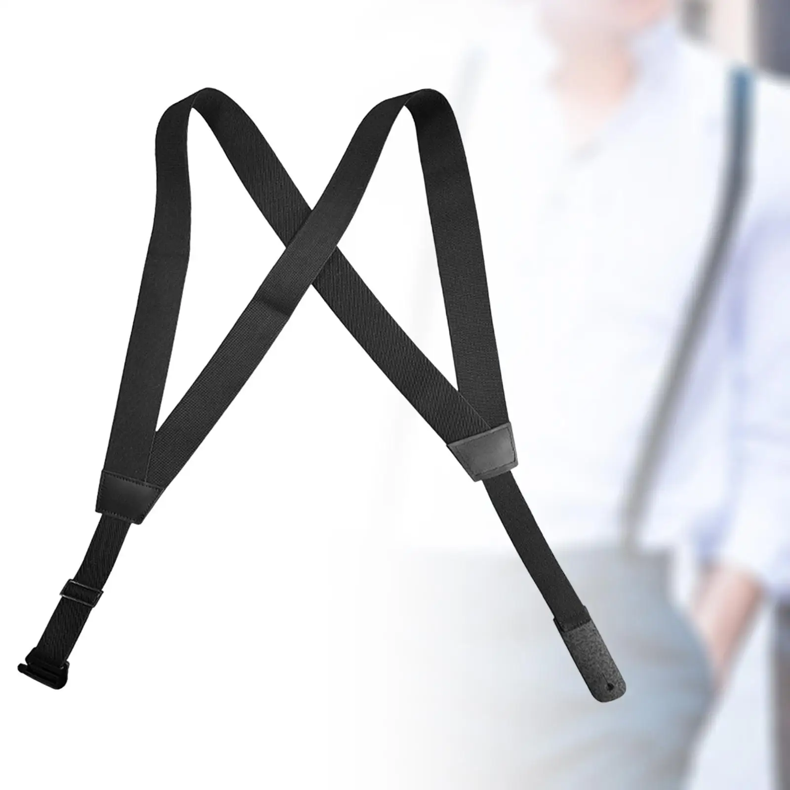 Mens Suspender Heavy Duty Suspenders Adjustable Side Clip Suspenders for Belt Loops Comfortable Pants Suspender Accessories