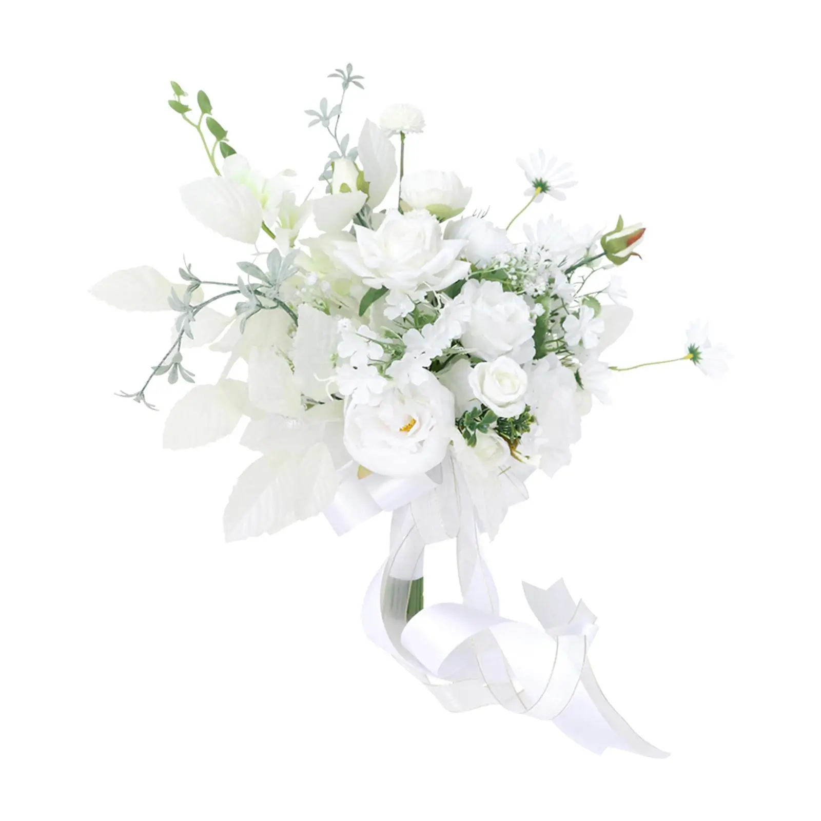Romantic Bridal Bouquet Flower Arrangements Artificial Flowers Toss Bouquet for Party Anniversary Wedding Decor Supplies