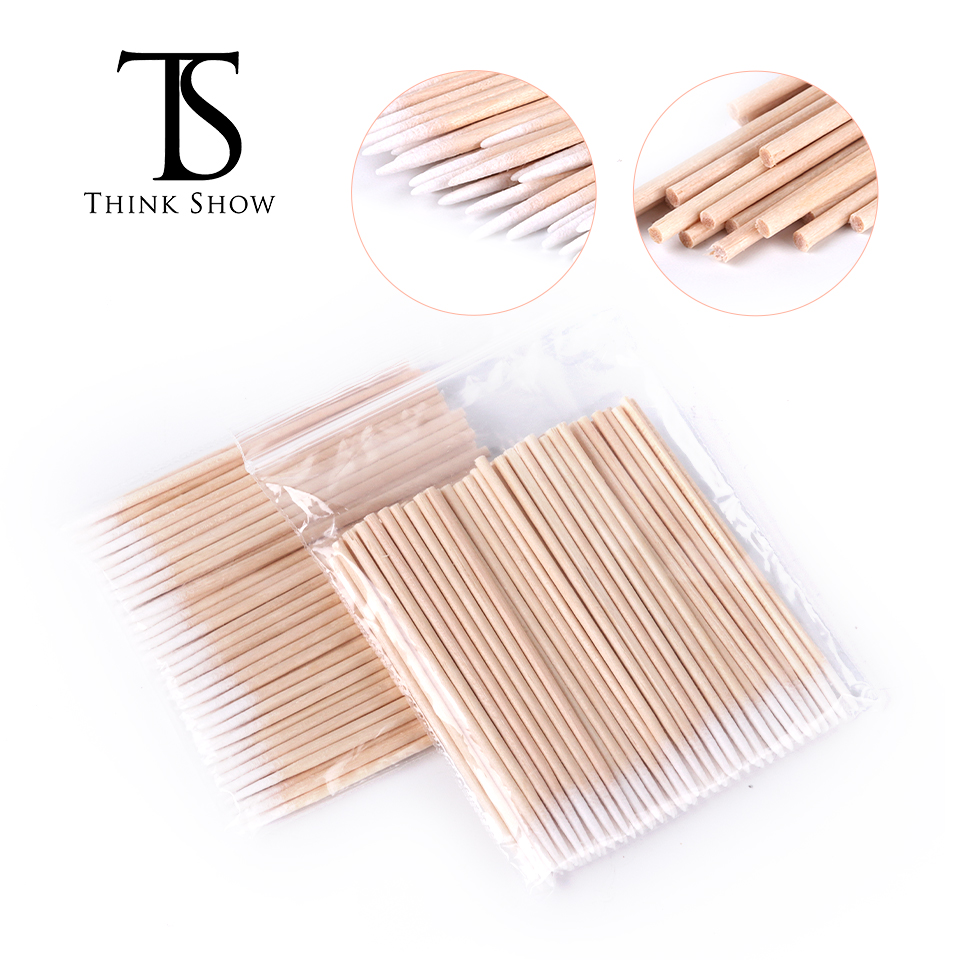 Best of 100 / 200 / 500pcs Disposable Ultra-small Wood Cotton Swab Lint Free Micro Brushes Medical Ear Clean Stick Lash Glue Removing Tools Reviews & Tips