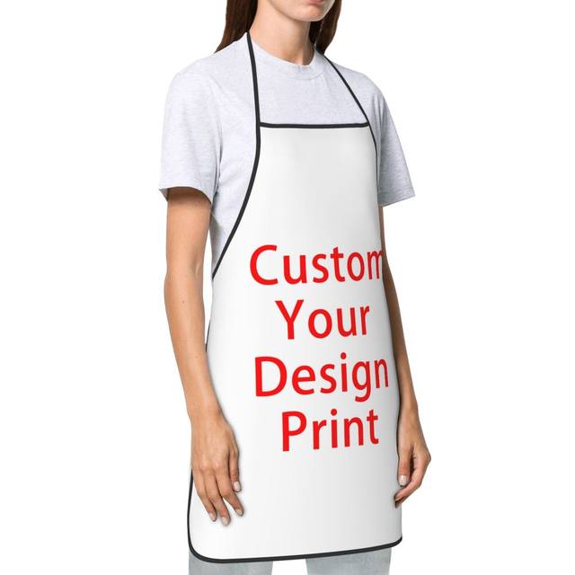 Personalized Kitchen Bib Apron Gifts for Women - Custom White Cooking  Grilling Bbq Aprons for Chefs - Customized Bibs for Mom, Wife - Chef Aprons