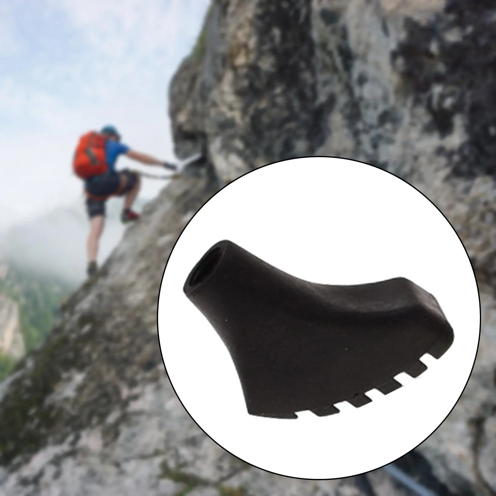 Trekking Poles Tips Non Slip Protective Pads Tips Walking Pole Tip for Hiking