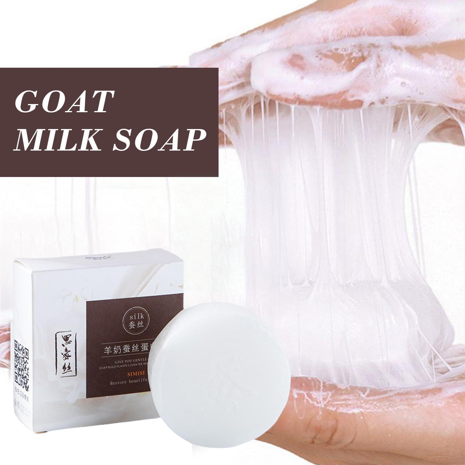 Best of 60g Goat Milk Soap Natural Silk Foam Wash Bath Oil Acne Blackheads Soap Nourishing Control Cleaning Remove Mites Pimple M6T1 Reviews & Tips