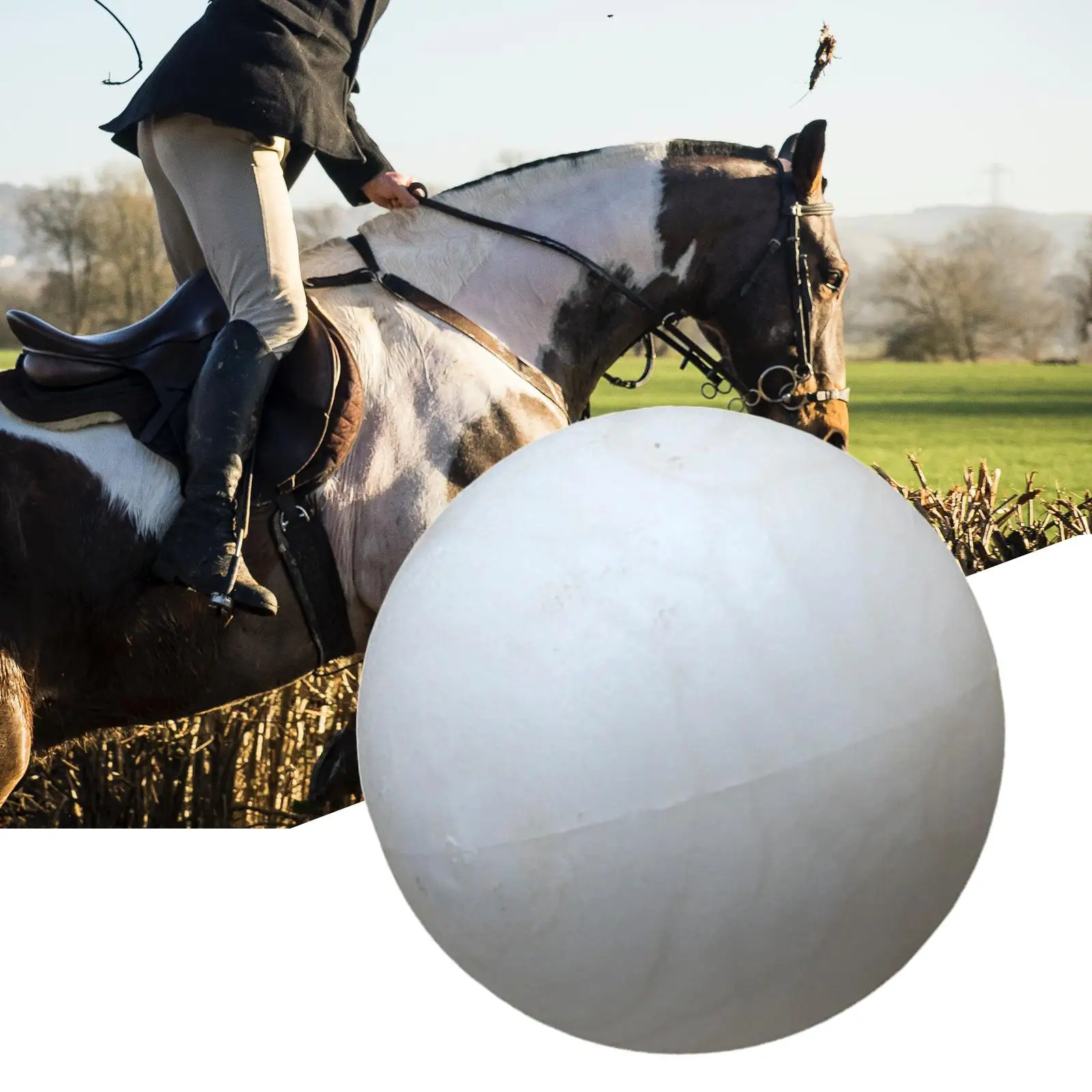 Toss Jolly Play Ball Wear Resistant Lightweight PC for Horse Play Tugging Goats