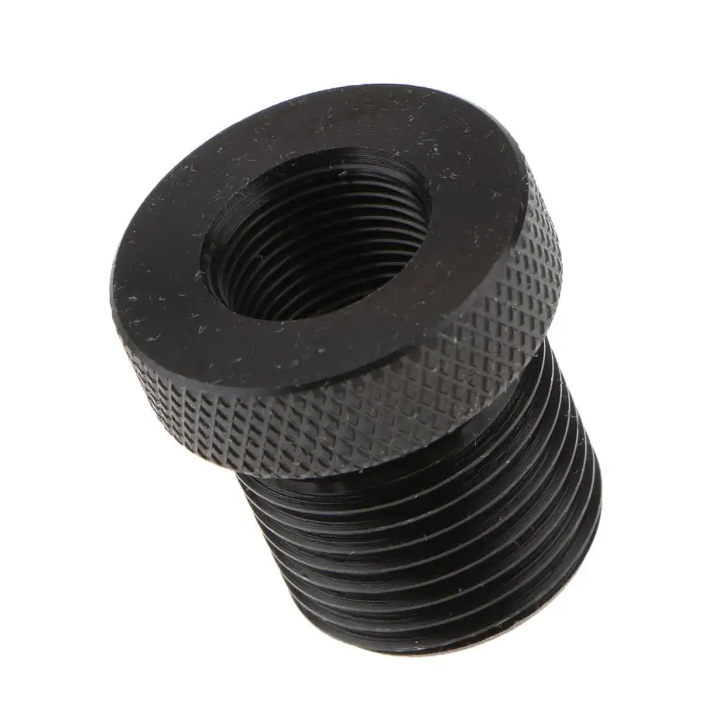 Car Black Knurled 1/2``-28 to 3/4-16 Threaded Automotive Oil Filter