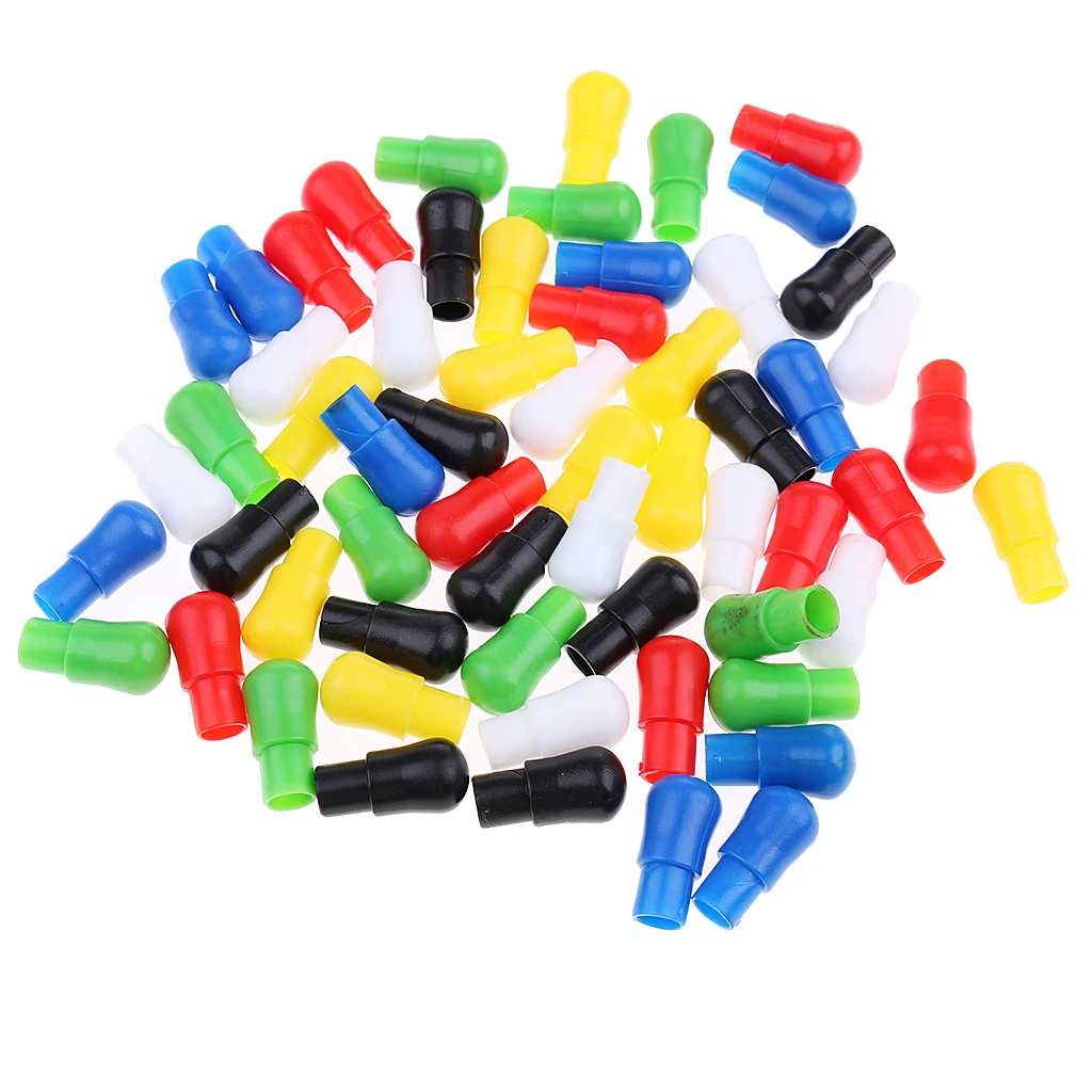60 Mixed Color Replacement Pawns for Chinese Checkers Hexagonal Plastic