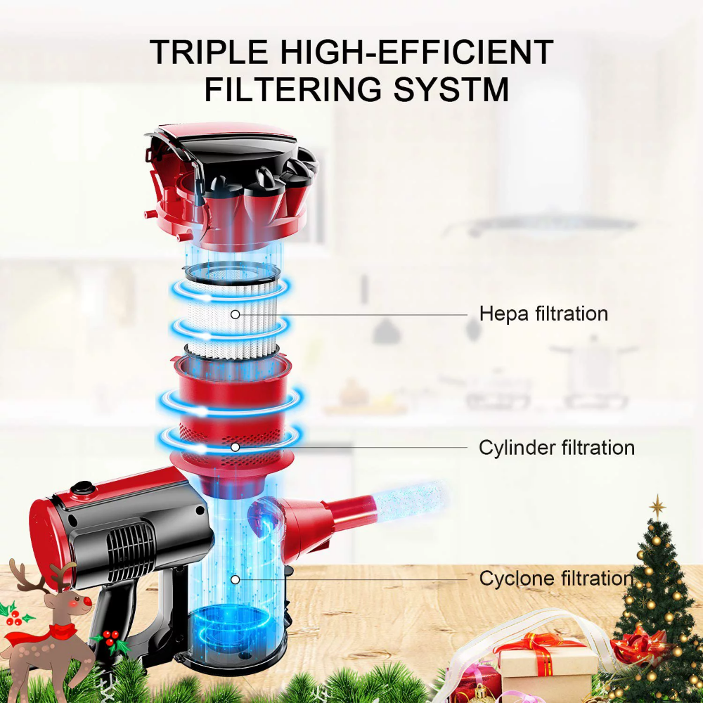 Title 3, MOOSOO 17KPA Strong Suction Stick Vacuum Cleane...