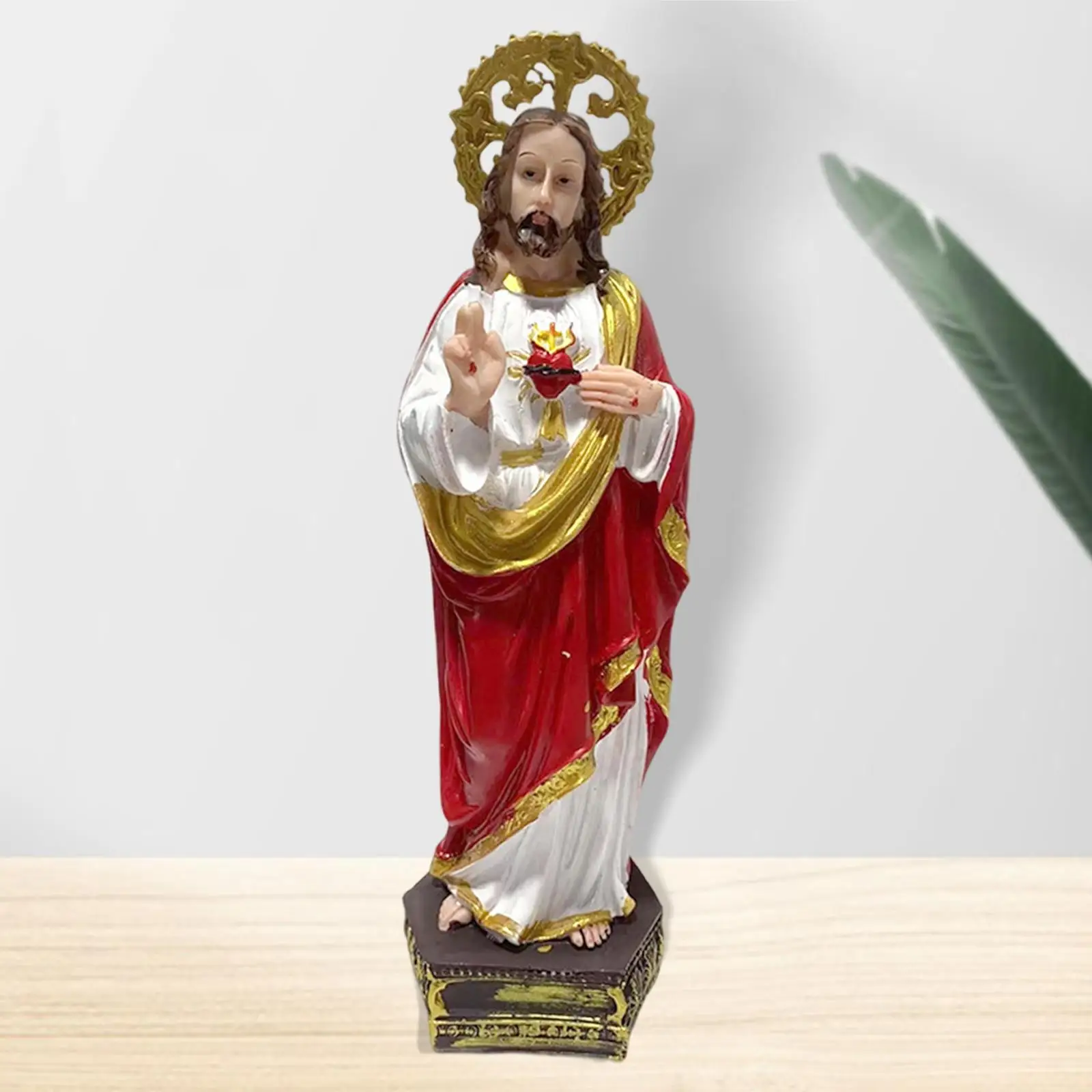 Jesus Statue Sacred Heart Polyresin Standing Crafts for Garden Ornaments