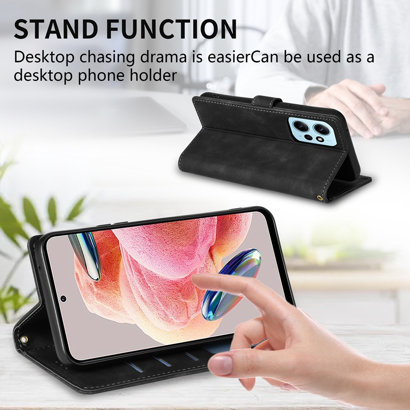 Brieftasche Karte Stehen Magnetische Flip Leder Fall Für Xiaomi Poco X7 X6 Pro X5 M5s C50 C40 X4 Pro M4 Pro X3 NFC F3 11T 12 Lite 12T – Detail 6