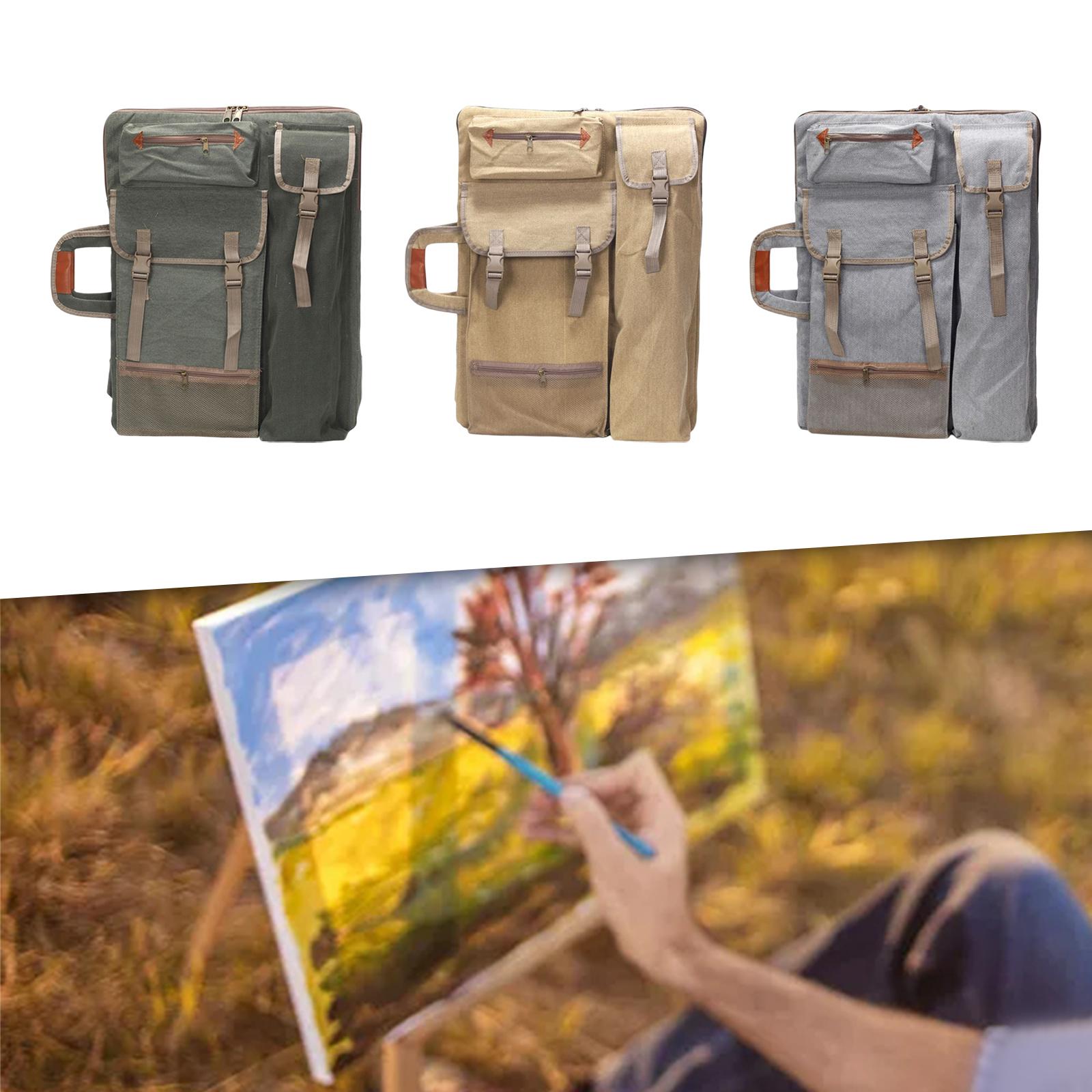 Artist Carrying Bag Organizer Art Supplies Pencils Art Portfolio Case Backpack for Project Poster Board Travel Paint Brushes