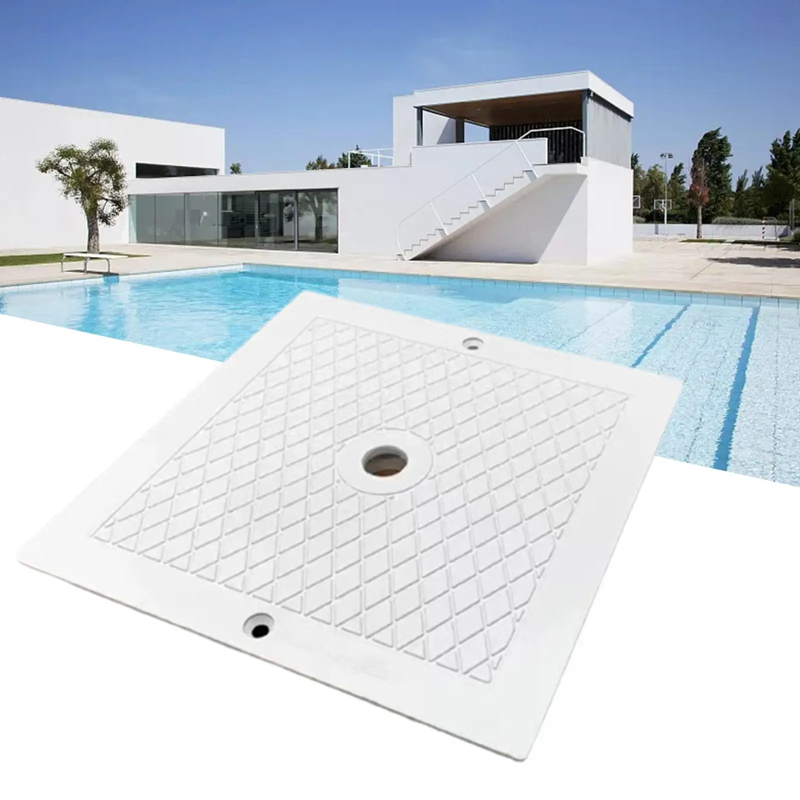 10 inch Skimmer Lid Square Skimmer Deck Cover for SP1082 Pool Maintenance