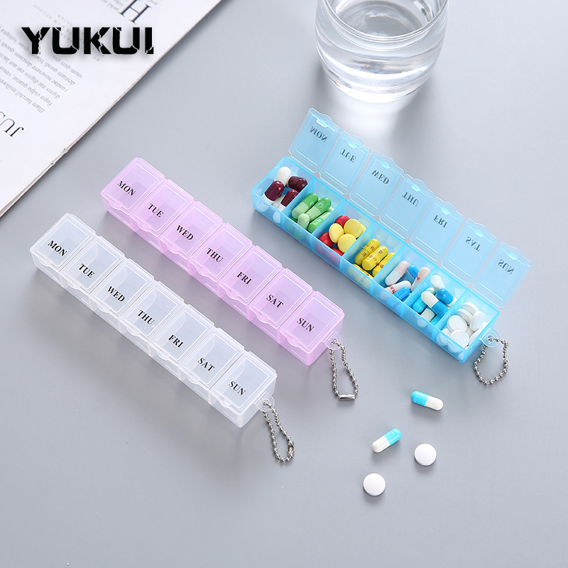 Best of 7Days Medicine Pillboxes Weekly Pill Organizer Container Tablet Holder Storage Box Vitamin Pill Case Anti-accidental Open Design Reviews & Tips