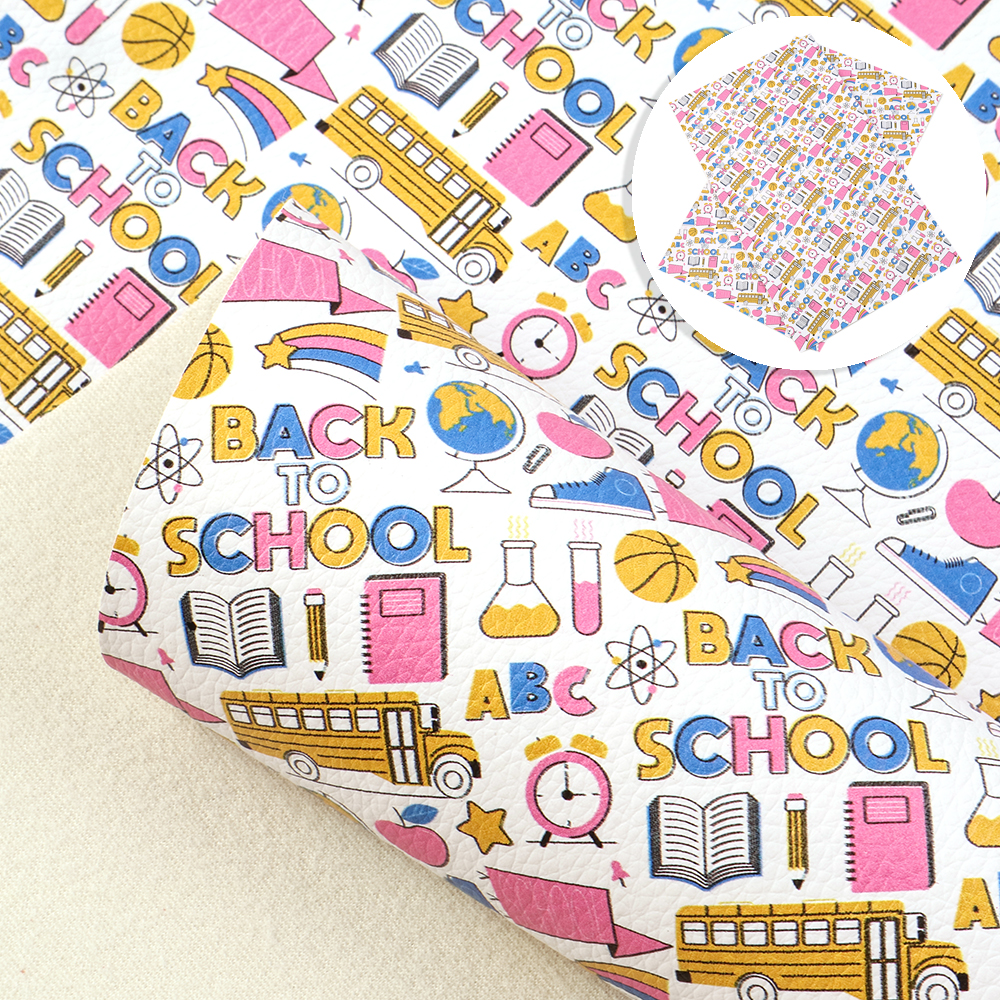 Description Picture 4 of item20*33cm Cartoon Faux Leather Fabric for Bows Different Crafts Synthetic Leather For Bags Handmade Accessories,1Yc10832